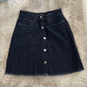 Massimo Dutti Women Jeans Mini Skirt US 2